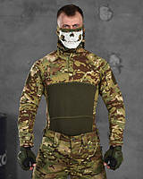 Тактическая рубашка мультикам зсу, боевая рубашка мультикам, военная рубашка убакс мультикам хаки uy338