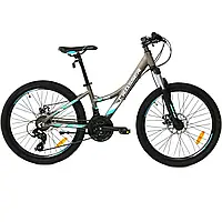 Велосипед Crosser Nio Stels 24" рама 13 Сіро-бірюзовий Grey-turquoise