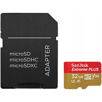 Карта пам'яті SanDisk 32GB microSD class 10 V30 Extreme PLUS (SDSQXBG-032G-GN6MA) hp