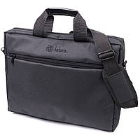 Практична ділова сумка з якісного поліестеру FABRA чорна для чоловіка та жінки Adwear