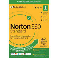 Антивирус Norton by Symantec NORTON 360 STANDARD 10GB 1 USER 1 DEVICE 12M (21409591) arena