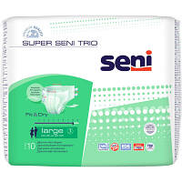 Подгузники для взрослых Seni Super Trio Large 10 шт (5900516691714) arena