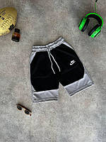 Шорты мужские Nike модные, Повседневные серые шорти Найк брендовые для спортзала и бега летние на шнуровке