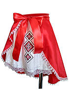 Комбинированная вышитая юбка для девочки
