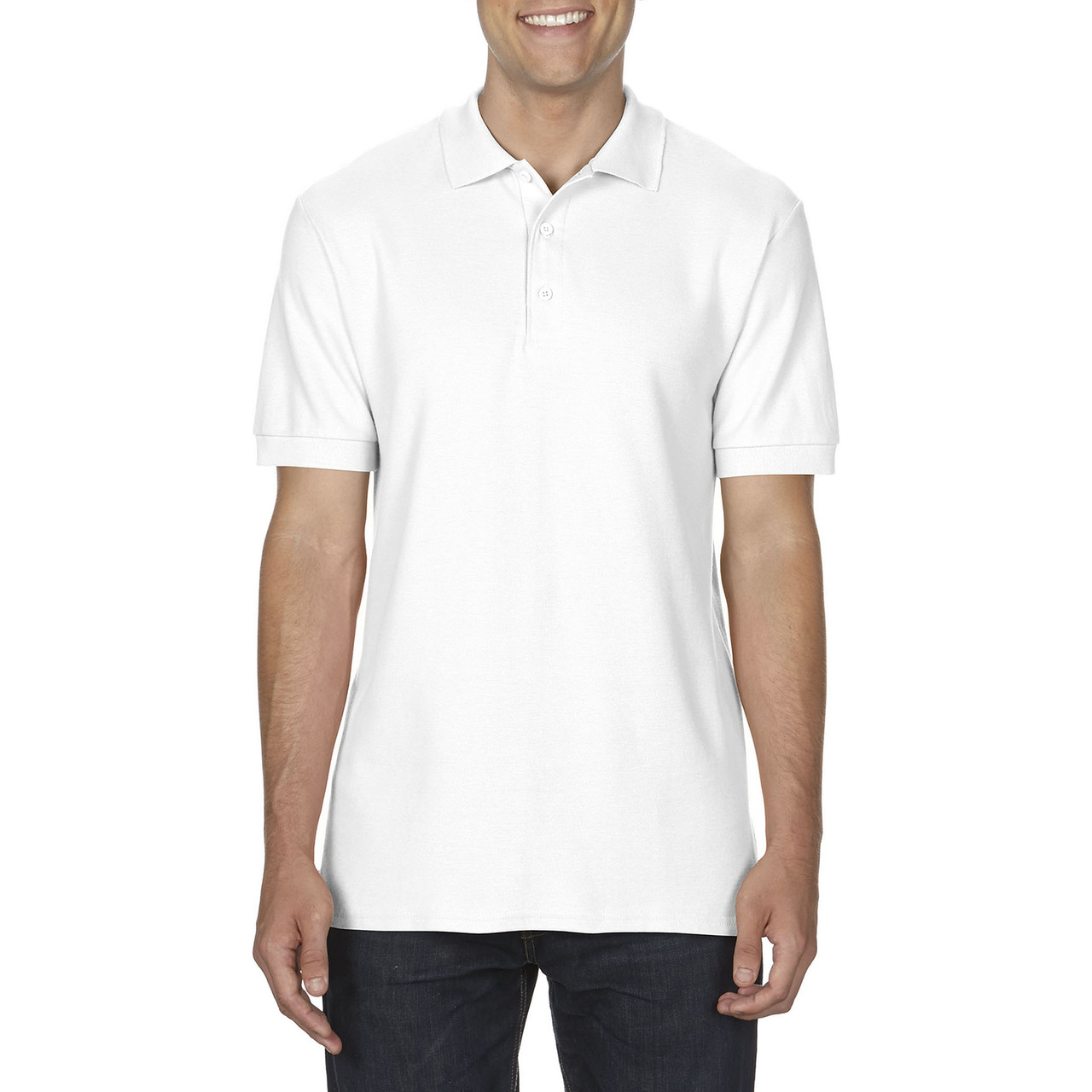 Поло Premium Cotton 223, TM Gildan Gildan унісекс white 2XL