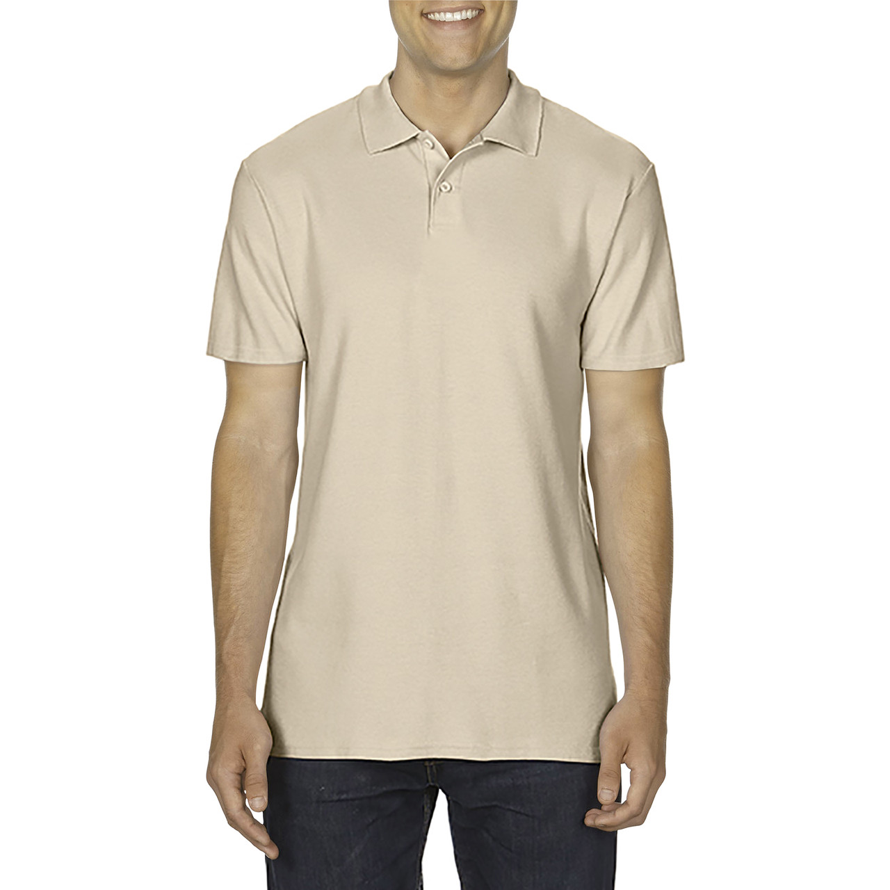 Поло SoftStyle 177, TM Gildan Gildan унісекс sand 2XL, фото 1