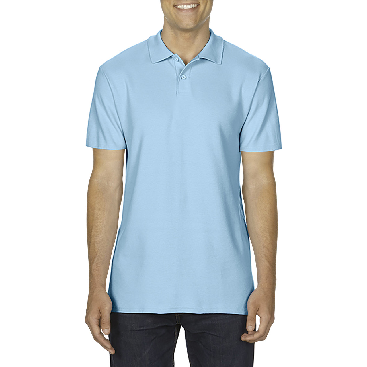 Поло SoftStyle 177, TM Gildan Gildan унісекс light blue 2XL