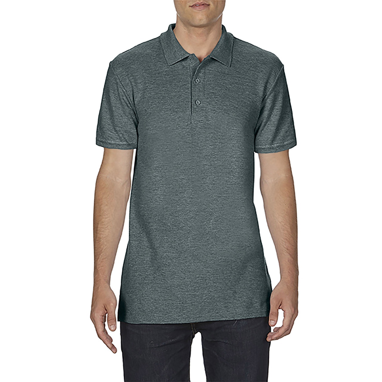 Поло SoftStyle 177, TM Gildan Gildan унісекс dark heather L