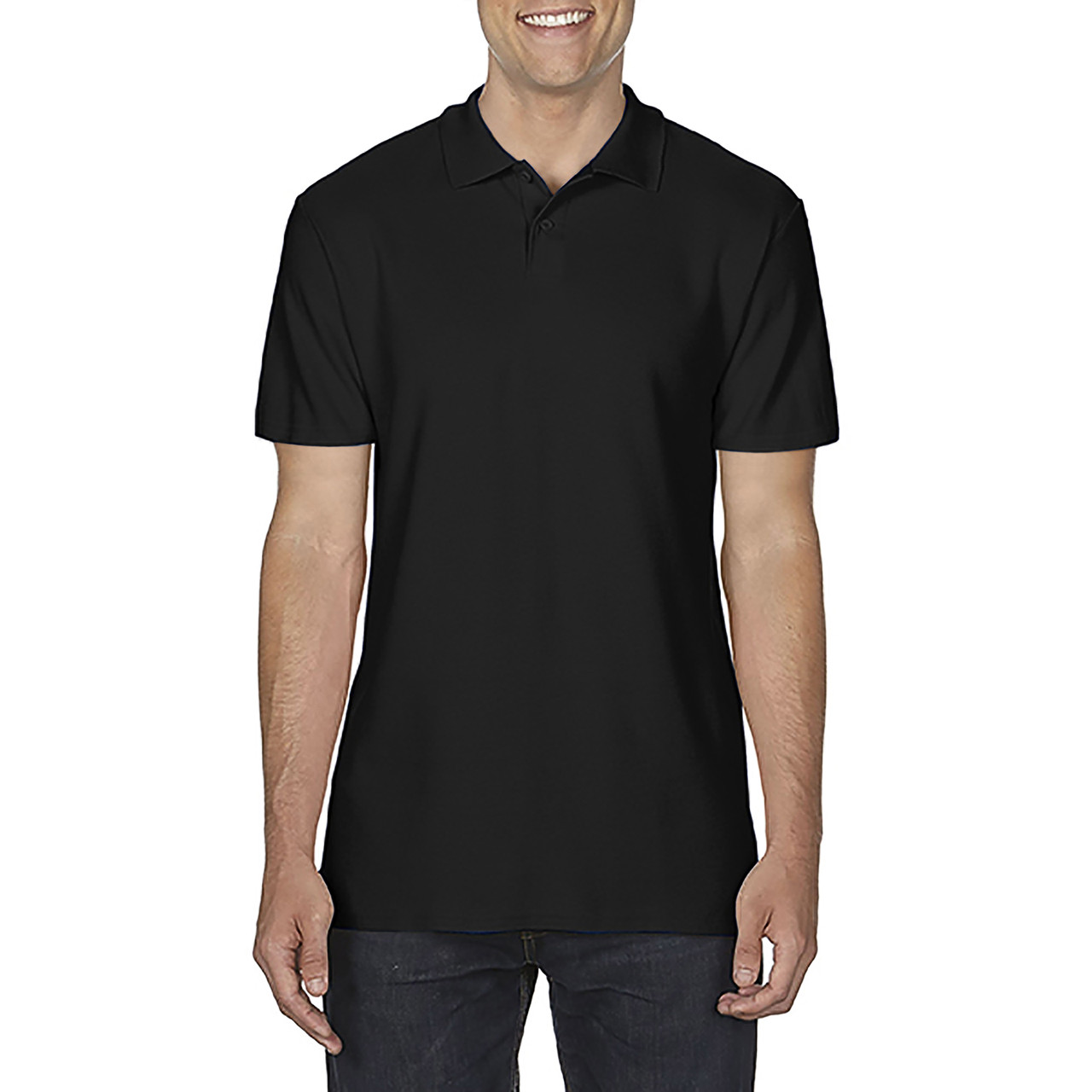 Поло SoftStyle 177, TM Gildan Gildan унісекс black 2XL