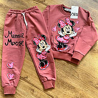 Кораловий костюм для дівчинки ZARA Мінні Маус (Minnie Mouse) 2-3 роки, 92 см