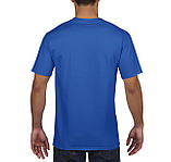 Футболка Premium Cotton 185 Gildan унісекс royal M, фото 3