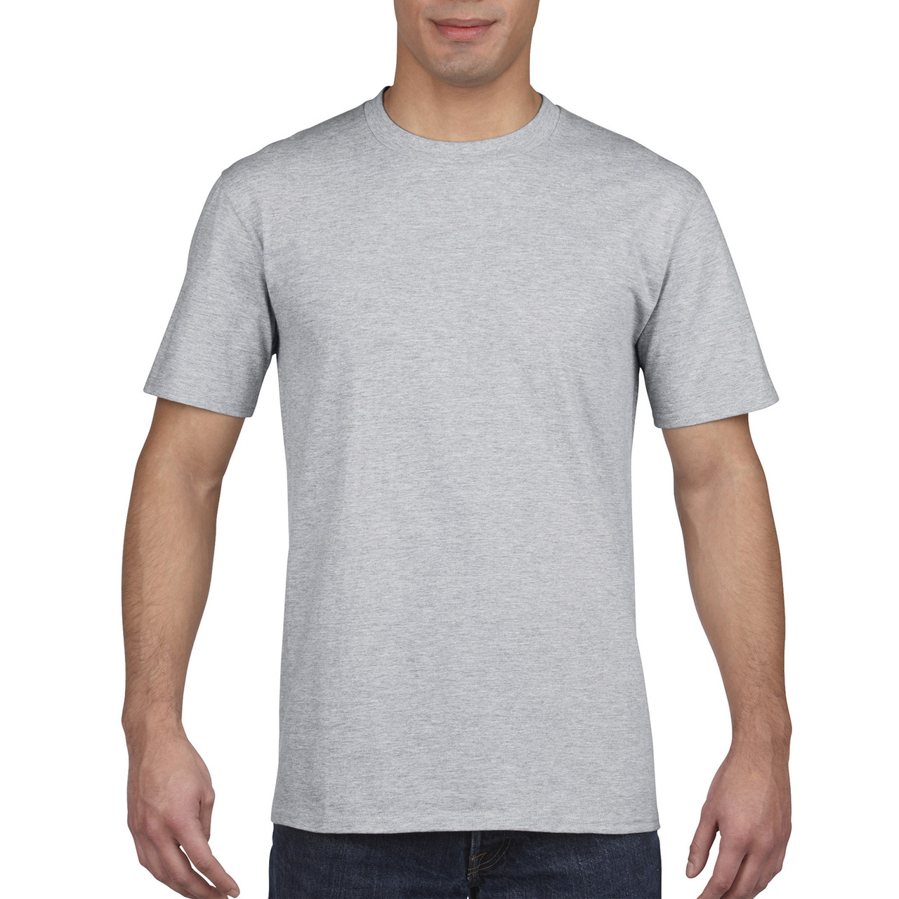 Футболка Premium Cotton 185 Gildan унісекс sport grey 2XL, фото 1