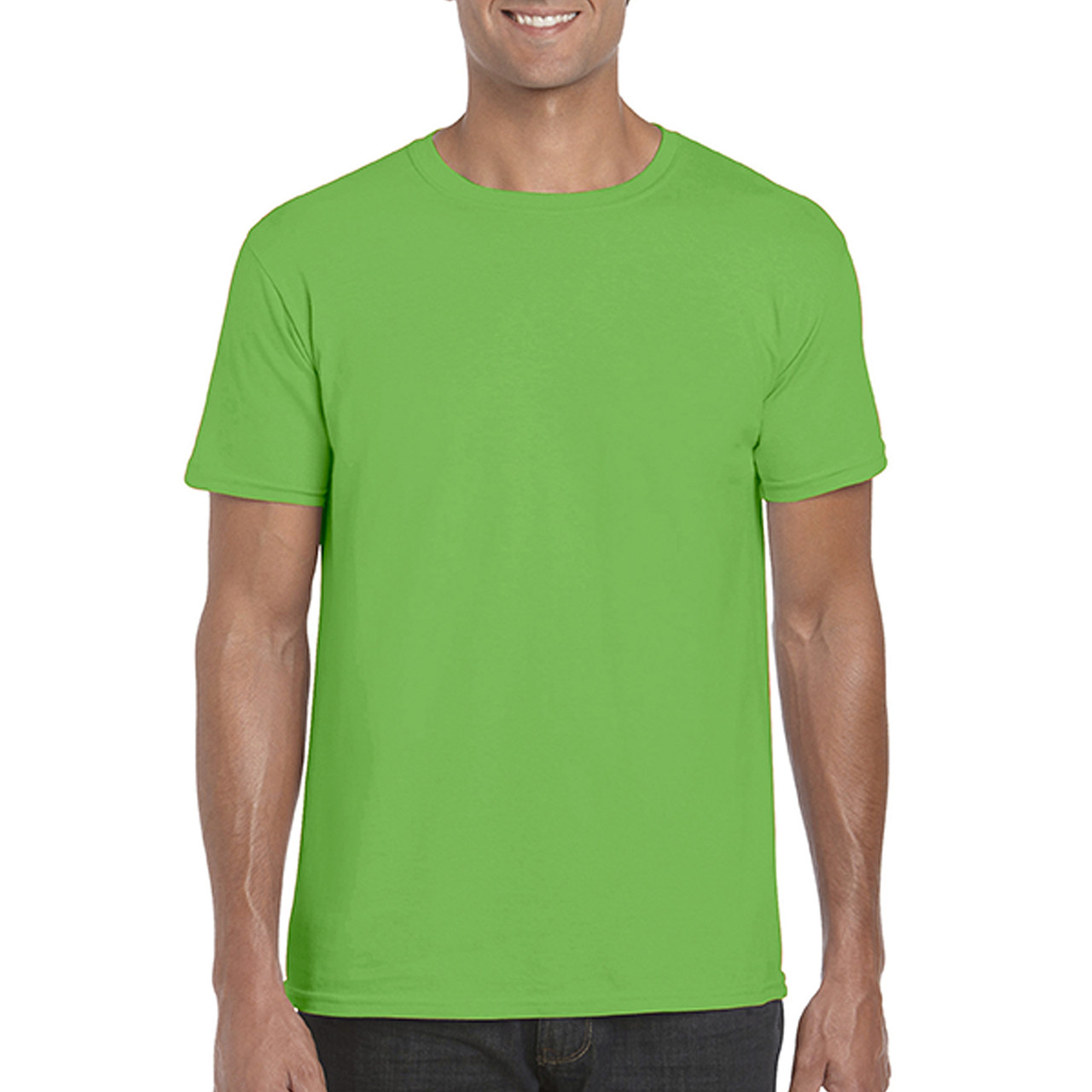 Футболка SoftStyle 153 Gildan унісекс electric green 2XL