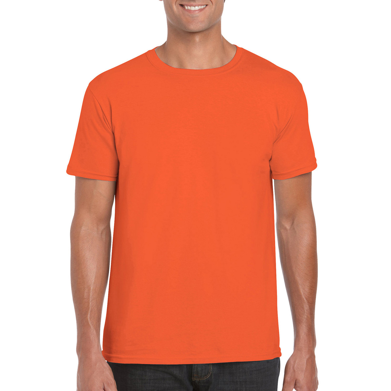Футболка SoftStyle 153 Gildan унісекс orange M, фото 1