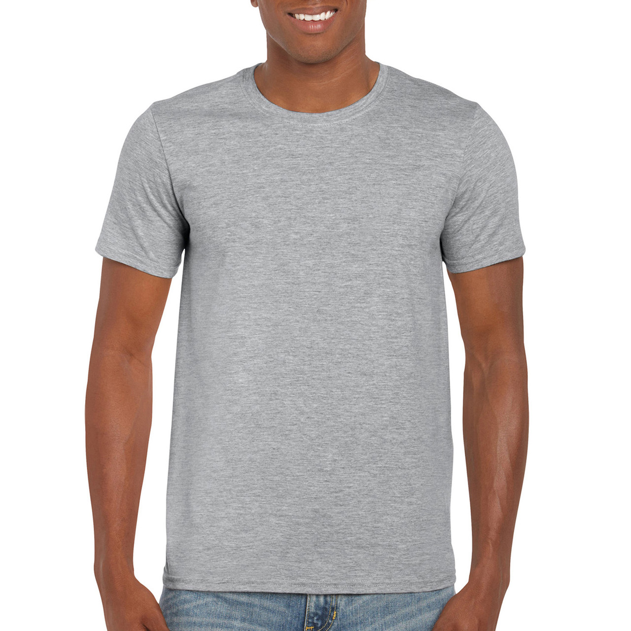 Футболка SoftStyle 153 Gildan унісекс sport grey 2XL, фото 1