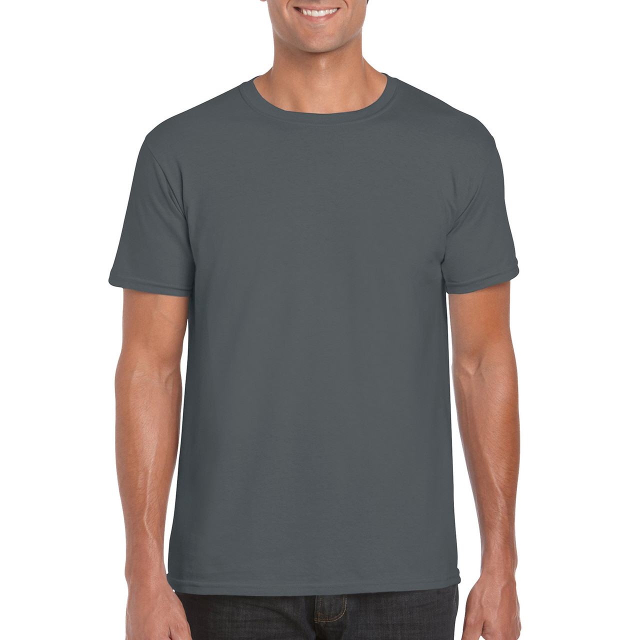 Футболка SoftStyle 153 Gildan унісекс charcoal L, фото 1