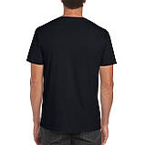 Футболка SoftStyle 153 Gildan унісекс black S, фото 2