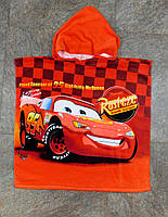 Рушник-Пончо махровий 100% Cotton. Disney "Lightning Mcqueen".