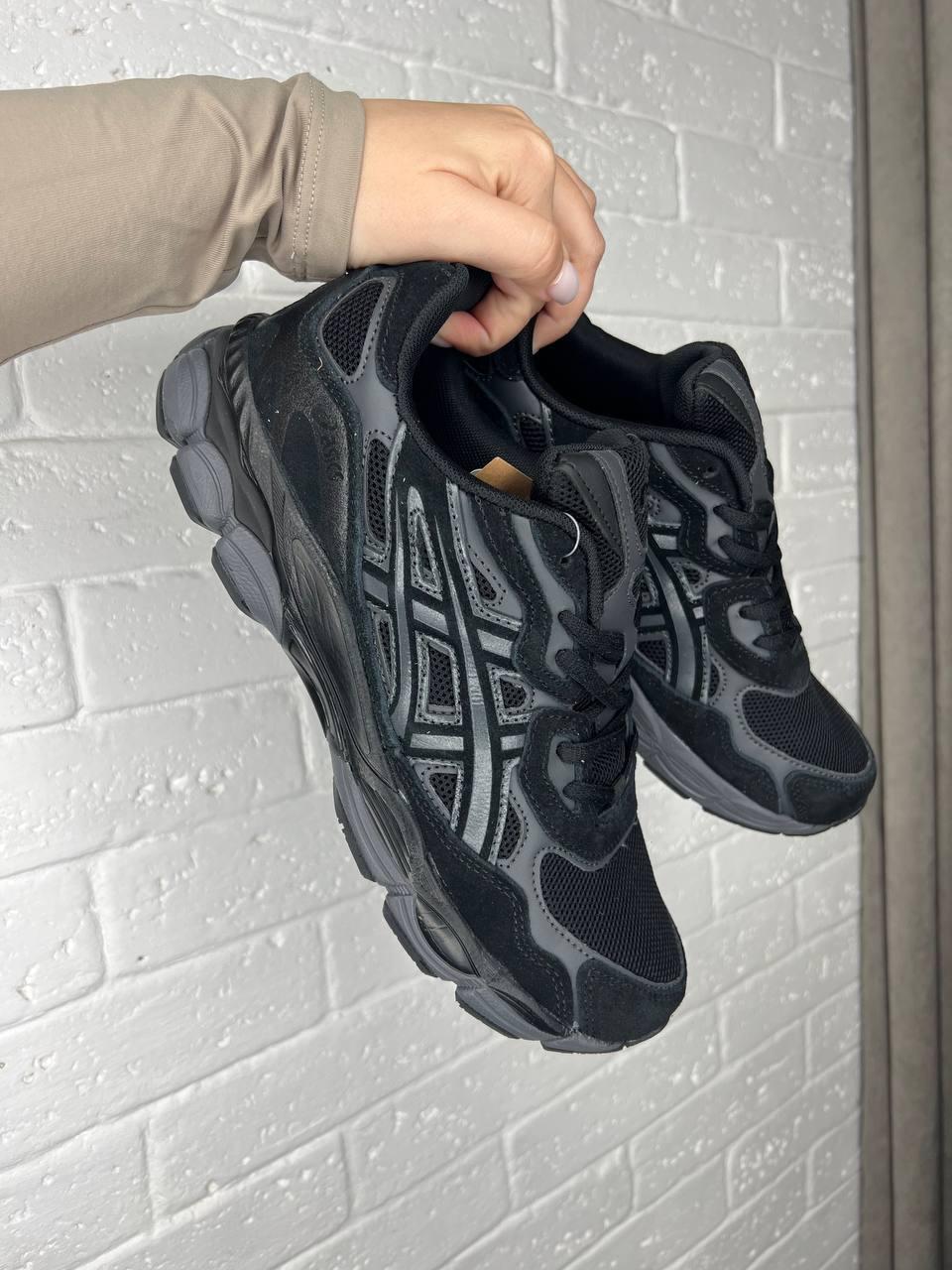 Кросівки чоловічі чорні Asics Gel-NYC Black Grey (15796), фото 1