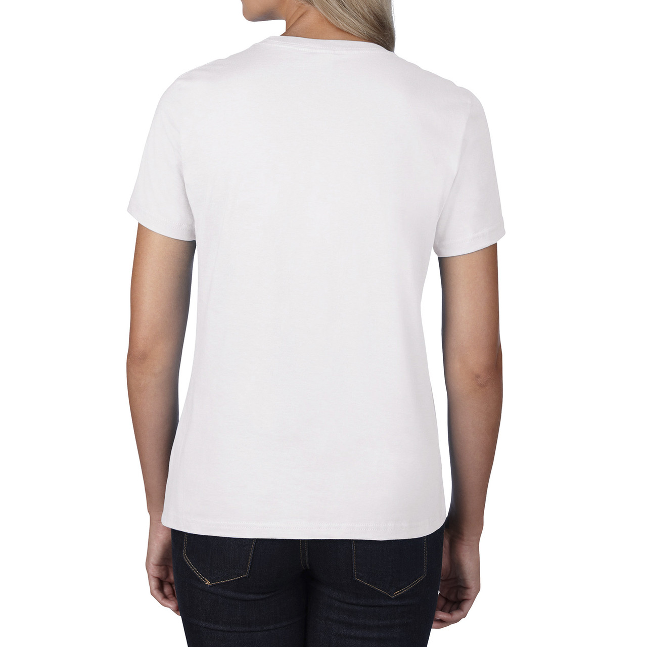 Футболка жіноча Premium Cotton 185 Gildan для жінок white XL, фото 1