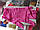 Нітрилові одноразові не стерильні рукавички для салонів краси рожеві Розміри S , M, фото 2