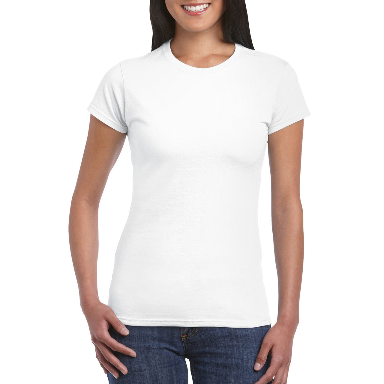 Футболка жіноча SoftStyle 153 Gildan для жінок white S