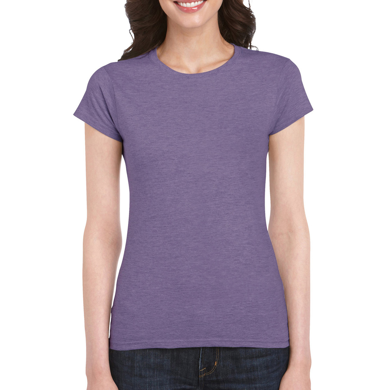 Футболка жіноча SoftStyle 153 Gildan для жінок heather purple XL, фото 1
