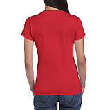Футболка жіноча SoftStyle 153 Gildan для жінок red 2XL, фото 3