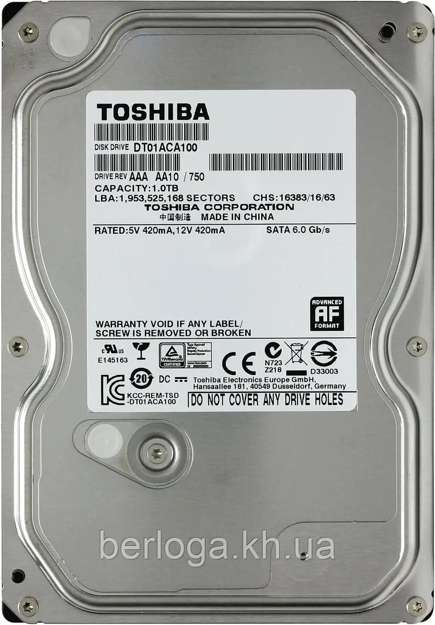 Жорсткий диск Toshiba DT01ACA100 1Tb 7200 об/хв