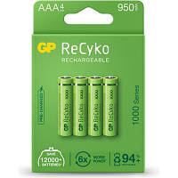 Аккумулятор Gp AAA 950mAh ReCyko (1000 Series, 4 battery pack) (100AAAHCE-EB4 / 4891199186585) hp
