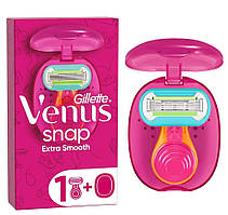 Компактний жіночий станок для гоління Gillette Venus Snap з катріджом Embrace.
