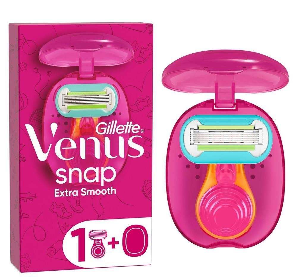 Компактний жіночий станок для гоління Gillette Venus Snap з катріджом Embrace.