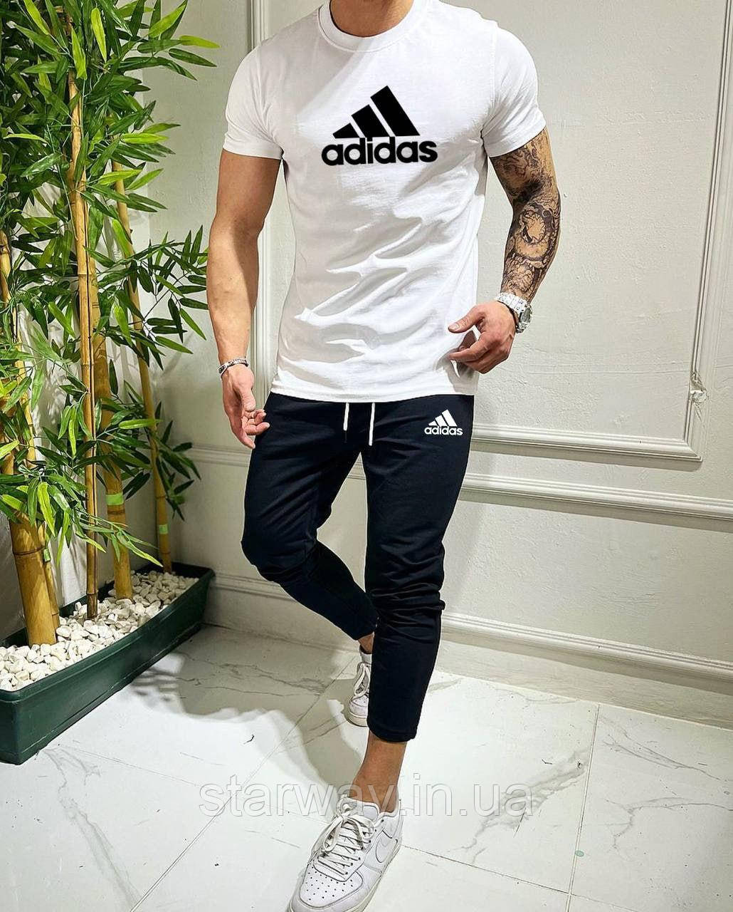 Спортивний костюм футболка та штани adidas | різні кольори