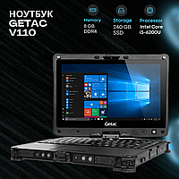 Надійний бронізований ноутбук-трансформер getac v110, бюджетний ударостійкий ноутбук бу з Європи та США