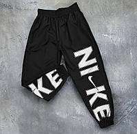 Спортивные штаны мужские спортивки с принтом N1 - black Sensey Спортивні штани найк чоловічі спортивки з