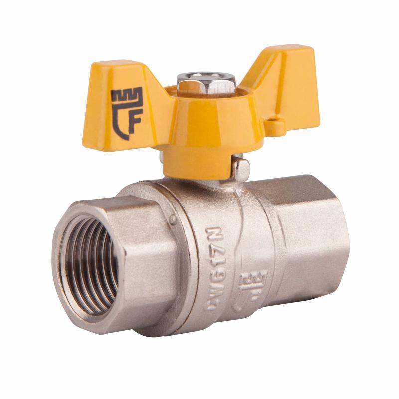 Кран кульовий SD Forte 1" ВР для газа (метелик) SF602G25, фото 1