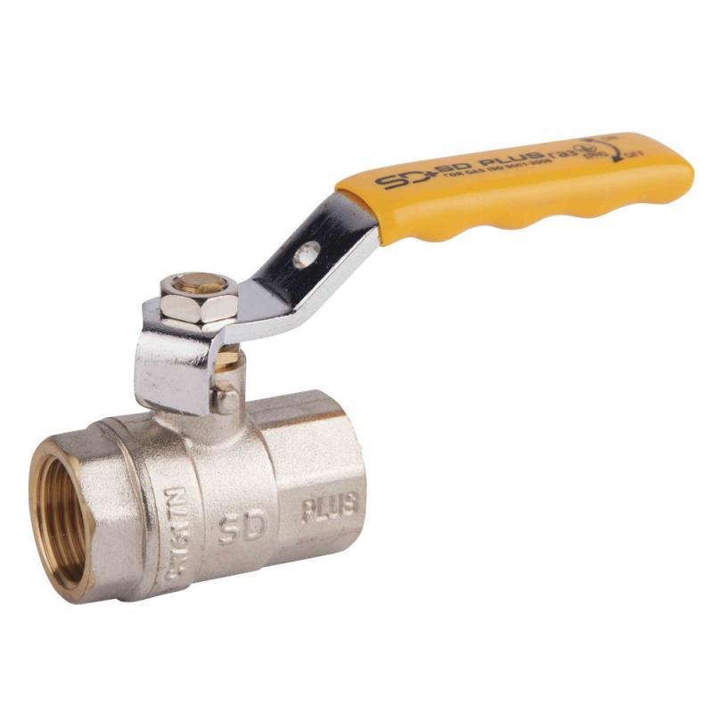 Кран кульовий SD Plus 1" 1/2 ВР для газу (важіль) SD600NG40PN40, фото 1