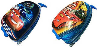 Валіза дитяча на коліщатках 016-2 "Тачки" (каркас)