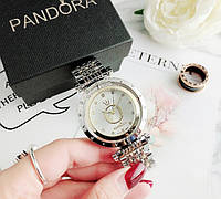Женские часы Pandora в коробочке Серебристо-желтые. Sensey Жіночі годинники Pandora в коробочці Сріблясто