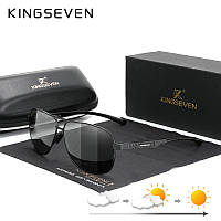 Чоловічі фотохромні сонцезахисні окуляри KINGSEVEN N7188 Black Photochromic