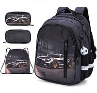Ортопедический рюкзак с пеналом и мешком для мальчика School Standard для первокласника (Full 160-5)