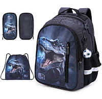 Ортопедический рюкзак с пеналом и мешком для мальчика School Standard для начальной школы (Full 160-7)