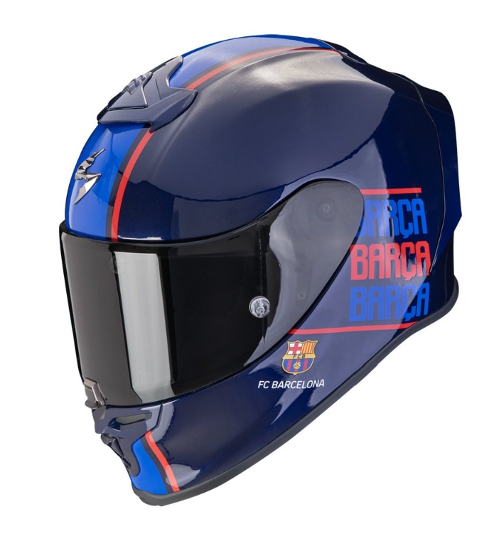 Мотошолом Scorpion Exo-R1 Evo Air FC Barcelona blue, фото 1