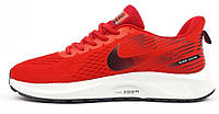 Весна лето Nike Air Zoom Pegasus Red White красные с белым мужские кроссовки текстиль Найк Зум Пегасус