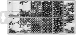 Кульки сталеві різних розмірів Ø = 3/32" - 13/32" 470 шт. Yato YT-06680