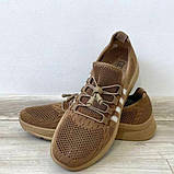 Кросівки чоловічі літні в кольорі горіх, фото 2