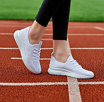 Мокасини жіночі білі текстильні сітка Gipanis 37