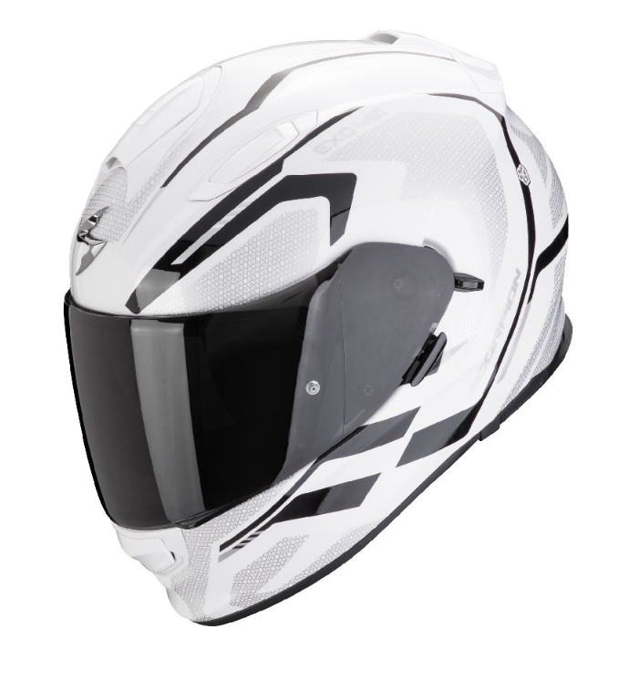 Мотошолом Scorpion Exo-491 Kripta White black