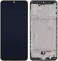 Дисплей для Samsung A31 (A315) із сенсором чорний + рамка OLED DEN