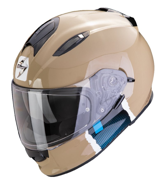 Мотошолом Scorpion Exo-491 Code beige blue, фото 1